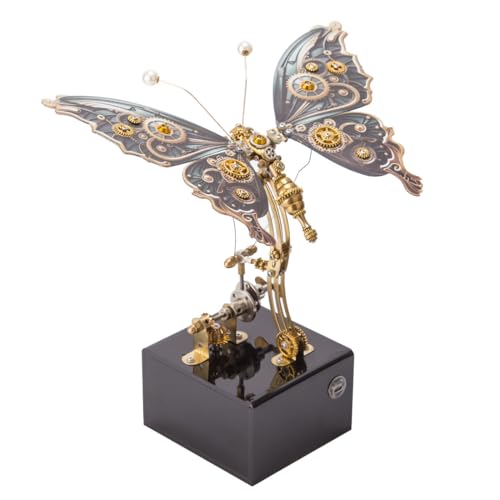 Rxbycxshi 3D Metall Puzzle für Erwachsene Spieluhr Modellbausatz, 300 Teile Mechanischer Schmetterling Musikbox Metall Modell mit Acryl-Basis, 2024 Weihnachten Kreative Dekoration Geschenk Rxbycxshi 3D Metall Puzzle für Erwachsene Spieluhr Modellbausatz, 300 Teile Mechanischer Schmetterling Musikbox Metall Modell mit Acryl-Basis, 2024 Weihnachten Kreative Dekoration Geschenk von Rxbycxshi