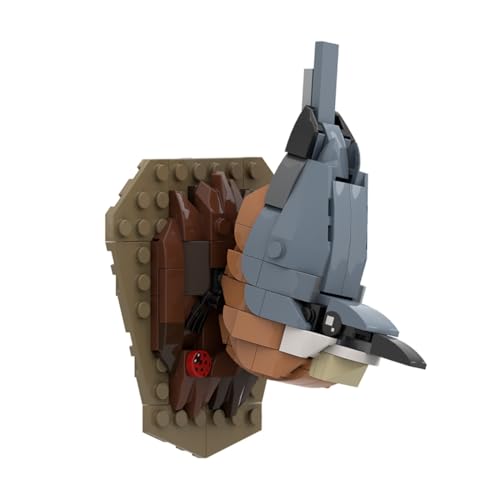 Rxbycxshi Kleiber Vogel-Modell Modular Baustein Klemmbausteine, Kreatives Tier Mechanische Bauklotz Tierbauspielzeug Sammlerstücke für Jungen Mädchen Wohn Homeoffice Deko - 176 Stück Rxbycxshi Kleiber Vogel-Modell Modular Baustein Klemmbausteine, Kreatives Tier Mechanische Bauklotz Tierbauspielzeug Sammlerstücke für Jungen Mädchen Wohn Homeoffice Deko - 176 Stück von Rxbycxshi