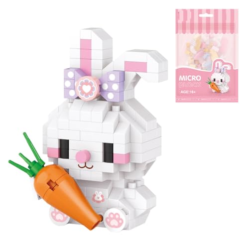 Rxbycxshi Osterhase Hase Klemmbausteine Baukasten 170 Stück Mini Tiere Bausteine Spielzeug Modular Rabbit Ostergeschenke Baustein-Konstruktionsspielzeug für Kinder ab 8 Jahren von Rxbycxshi