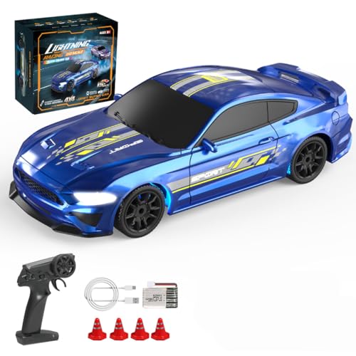 Rxbycxshi RC Auto 1/43 Mini Drift Car RC Racing Car Sportwagen für Erwachsene - 2.4G Full-Proportional von Rxbycxshi