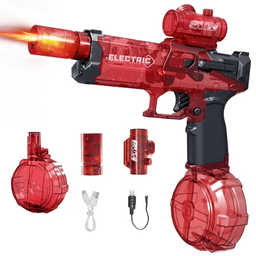 LED-Wasser-Blaster – automatisches Spray, 9 m Reichweite, XL-Wassertank – coole Outdoor-Partyspiele, Hinterhof-Aktivität von Rxeody