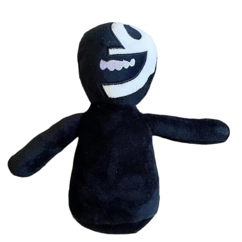 RxinDZ Rainbow Friends Plush Toys Suit,Blue Mouth Water Monster,Doctor's Head,Yellow Duck,Red Dragon,Long Hand Monster for Kinder Birthday Easter and Fans Gifts(Black and White Clown) von RxinDZ