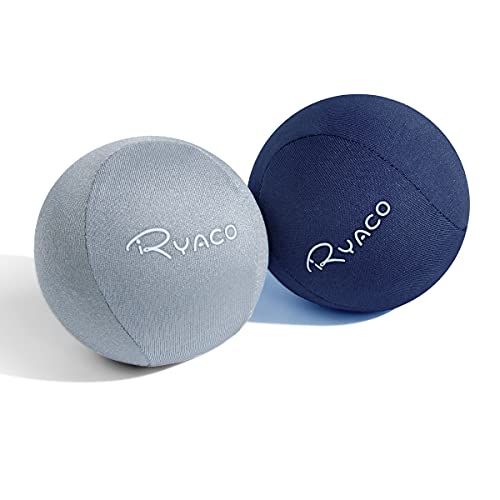 RYACO 2 Stück Gel Stressball für Erwachsene - Antistressball Mit verschiedenen Stärken und Größen - Anti Stress Bälle für Konzentration - Motivierendes Knetball Spielzeug - Wutball von Ryaco
