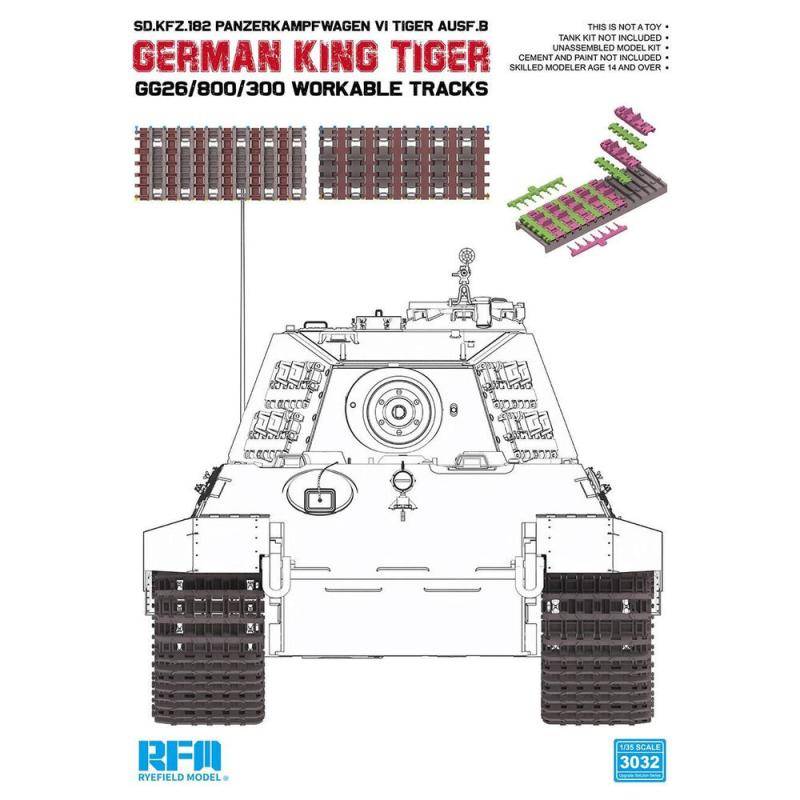 German King Tiger GG26/800/300 Workable Tracks German King Tiger GG26/800/300 Workable Tracks von Rye Field Model