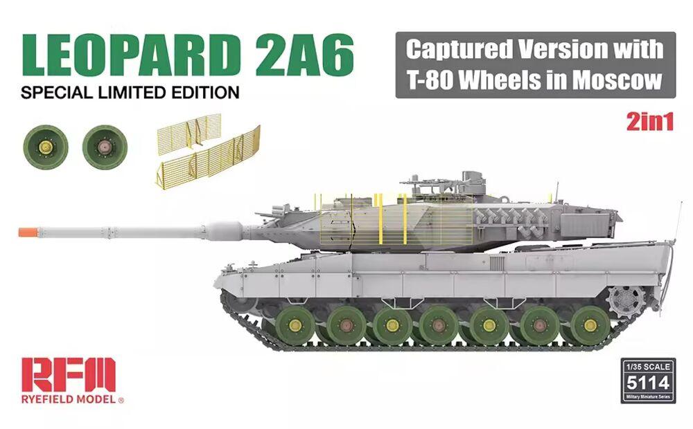 Leopard 2A6 Captured Version with T-80 Wheels in Moscow - 2 in 1 - Limited Edition Leopard 2A6 Captured Version with T-80 Wheels in Moscow - 2 in 1 - Limited Edition von Rye Field Model