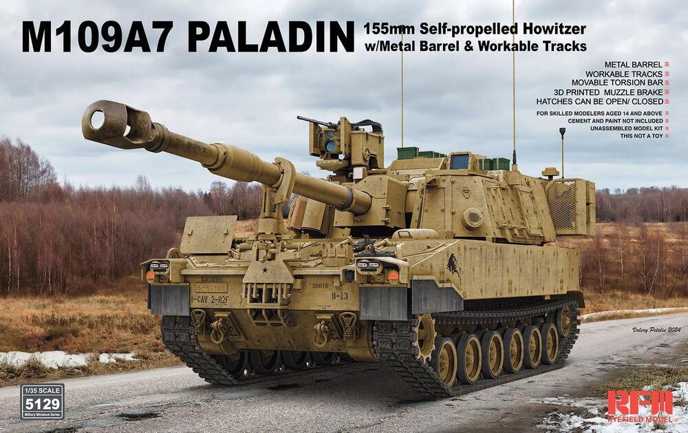M109A7 PALADIN 155 mm Self-Propelled Howitzer w/ Workable Tracks M109A7 PALADIN 155 mm Self-Propelled Howitzer w/ Workable Tracks von Rye Field Model