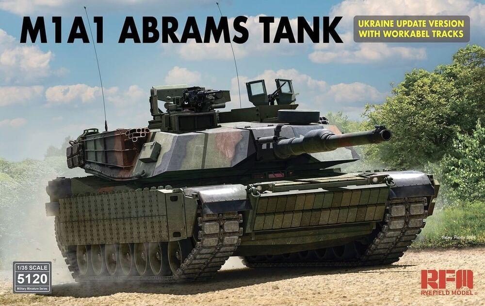 M1A1 Abrams Tank - Ukraine Update Version with Workable Tracks M1A1 Abrams Tank - Ukraine Update Version with Workable Tracks von Rye Field Model