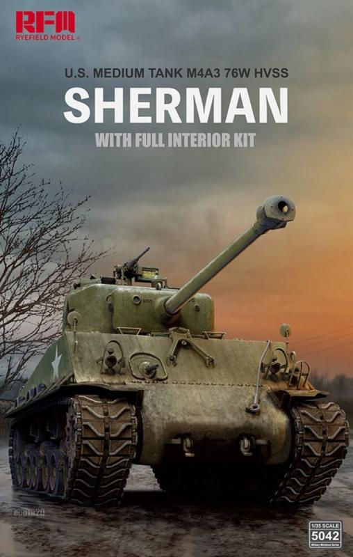 M4A3 76W HVSS Sherman w/full interior M4A3 76W HVSS Sherman w/full interior von Rye Field Model