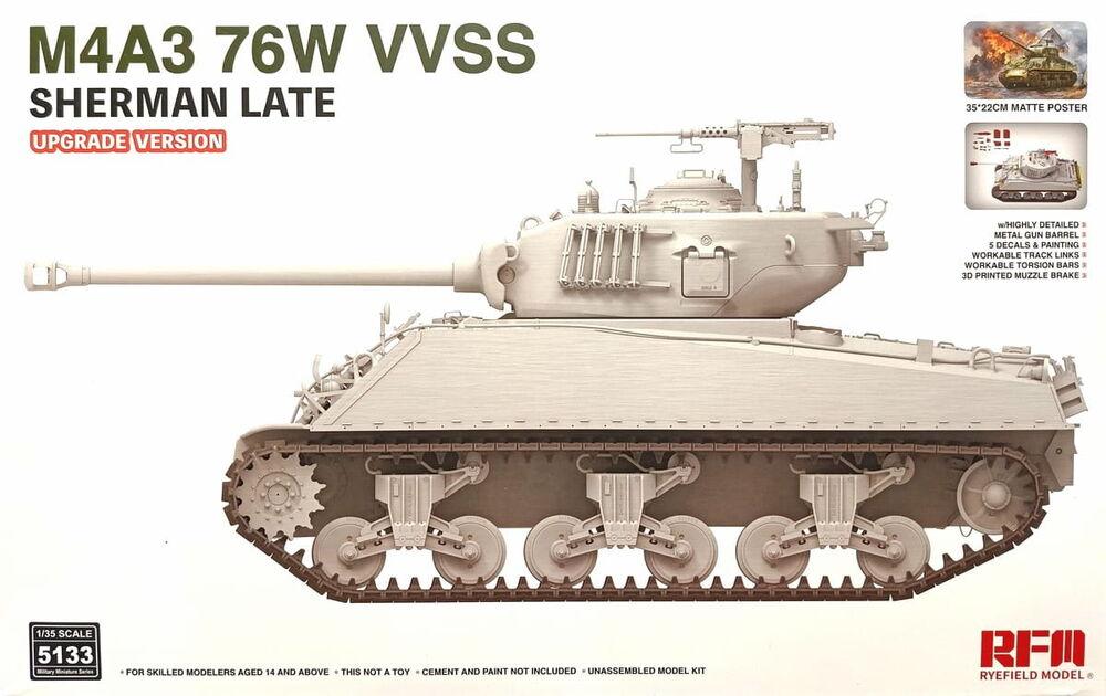 M4A3 76W VVSS Sherman Late - Upgrade Version M4A3 76W VVSS Sherman Late - Upgrade Version von Rye Field Model