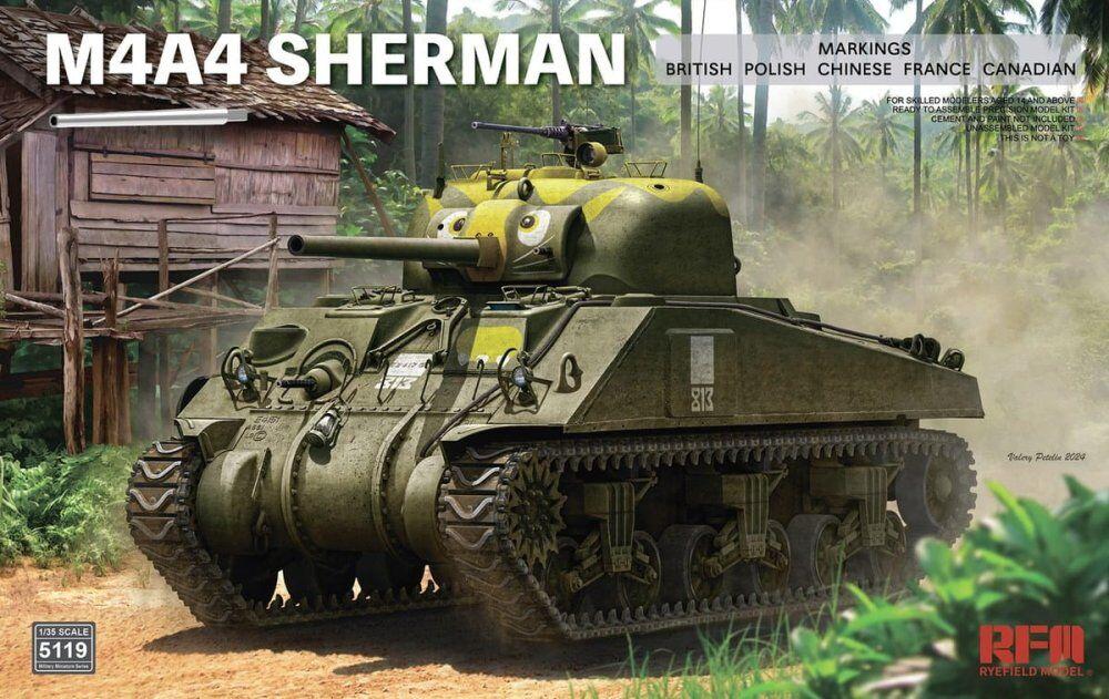 M4A4 Sherman with Workable Tracks & Metal Barrel M4A4 Sherman with Workable Tracks & Metal Barrel von Rye Field Model