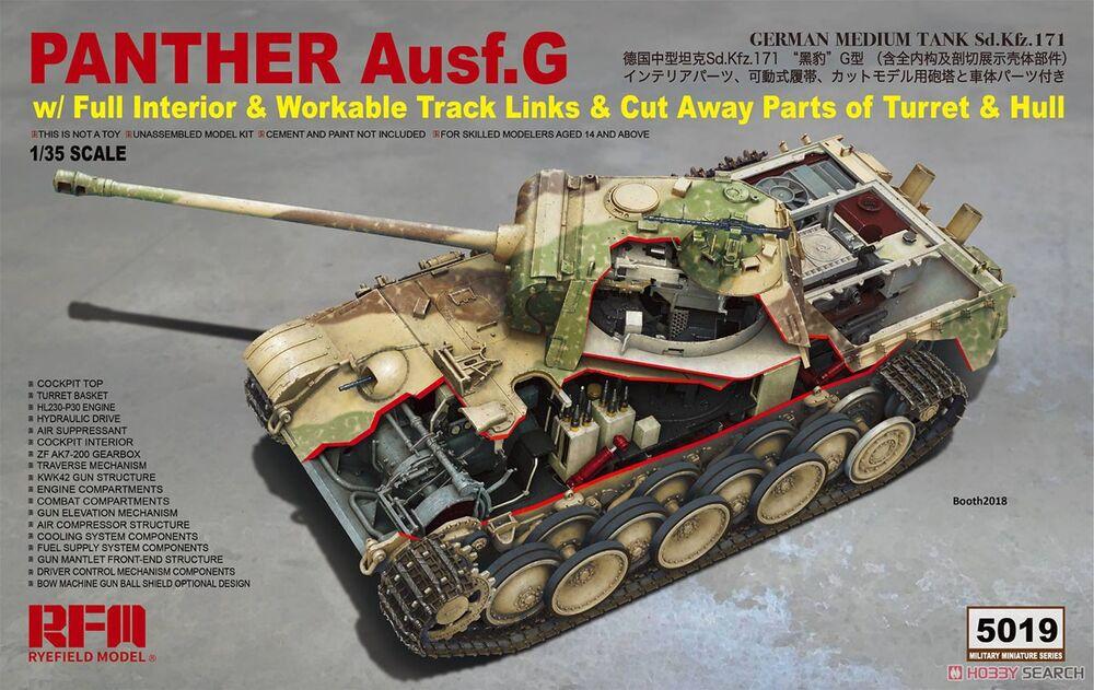 Panther Ausf.G with full interior & cut away parts Panther Ausf.G with full interior & cut away parts von Rye Field Model