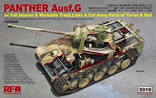 RYE FIELD MODEL RM5019 Reyfield Models RM-5019 WWII German Panther AUSF.G SD.Kfz.171 mit kompletter Innenausstattung, Mehrfarbig von RYE FIELD MODEL