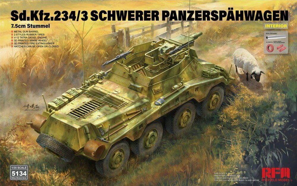 Sd.Kfz. 234/3 Schwerer Panzerspähwagen Sd.Kfz. 234/3 Schwerer Panzerspähwagen von Rye Field Model