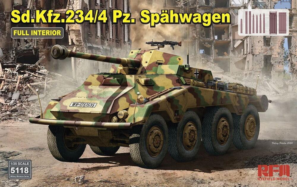 Sd.Kfz.234/4 Pz.Spähwagen with Full Interior Sd.Kfz.234/4 Pz.Spähwagen with Full Interior von Rye Field Model