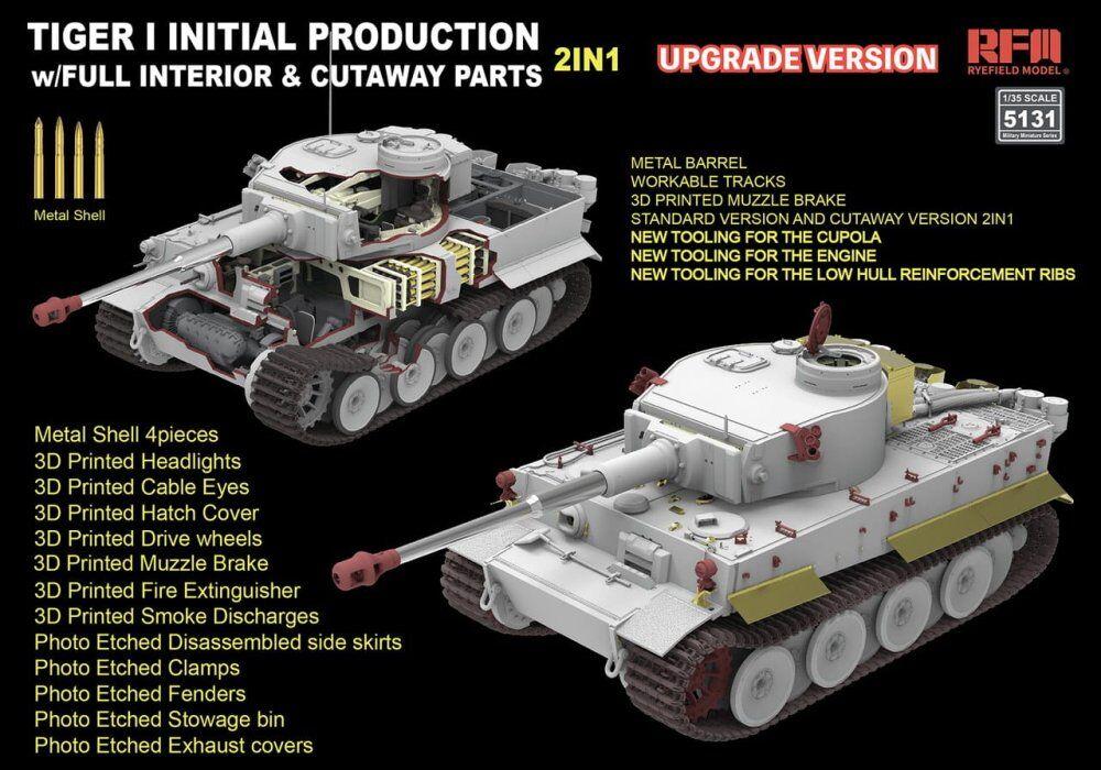 Tiger I Initial Production Early 1943 w/ Full Interior Updated Version Tiger I Initial Production Early 1943 w/ Full Interior Updated Version von Rye Field Model