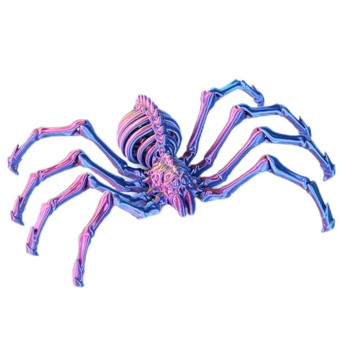 3D-gedrucktes, bewegliches Spinnenspielzeug – Bewegliche Schreibtischdekoration für Erwachsene & Spinnenfans – Stressabbau-Figur aus umweltfreundlichem Material (A) von RynoPulse