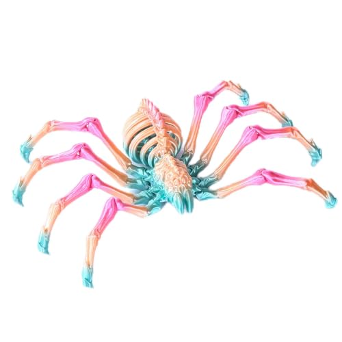 3D-gedrucktes, bewegliches Spinnenspielzeug – Bewegliche Schreibtischdekoration für Erwachsene & Spinnenfans – Stressabbau-Figur aus umweltfreundlichem Material (C) von RynoPulse