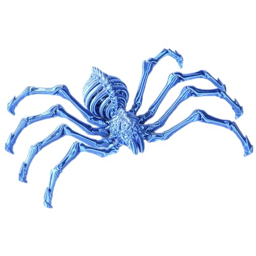 3D-gedrucktes, bewegliches Spinnenspielzeug – Bewegliche Schreibtischdekoration für Erwachsene & Spinnenfans – Stressabbau-Figur aus umweltfreundlichem Material (E) von RynoPulse