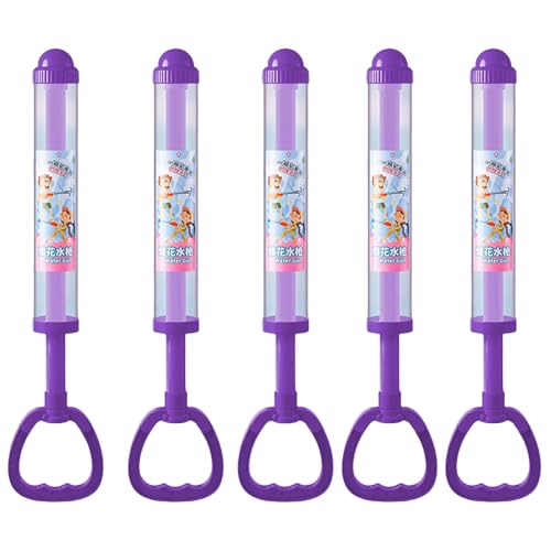 Feuerwerks-Wasserpistole, Wasser-Feuerwerk-Spritzspielzeug, Sommer-Spielzeug mit Ziehmechanismus, Outdoor-Spritzspielzeug für Kinder & Erwachsene, Perfekt für Poolpartys (Lila) von RynoPulse
