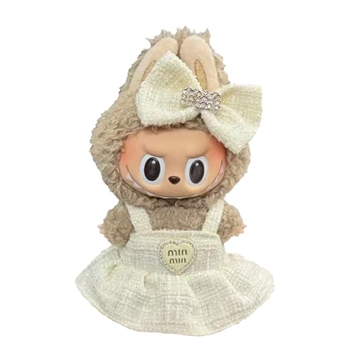 Für Labubu 17cm Puppenkleiderset – Kleidung & Zubehör für Labubu, Stylisches Häkel-Outfit, Niedliches Geschenk zum Verkleiden (Nur Kleidung, Keine Puppe) (LBB-006) von RynoPulse