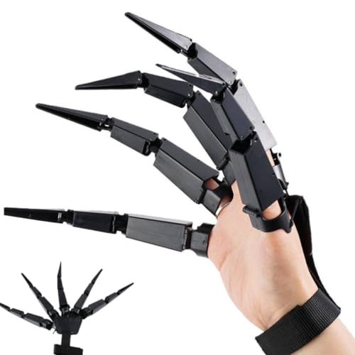 Halloween Gelenkfinger Tragbare Articulated Finger Verlängerungen Horror Dämonenskelettkrallen Edward mit Scherenhänden Party Requisiten Cosplay Requisiten für meisten Fingergrößen (rechte Hand) Halloween Gelenkfinger Tragbare Articulated Finger Verlängerungen Horror Dämonenskelettkrallen Edward mit Scherenhänden Party Requisiten Cosplay Requisiten für meisten Fingergrößen (rechte Hand) von RynoPulse