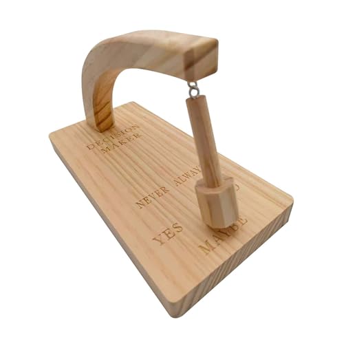 RynoPulse Tragbarer Entscheidungshelfer, Kreativer Magnetischer Entscheidungsfinder aus Holz, Finde die Antwort auf Deine Frage, Für Planung, Schreibtischzubehör, Geschenk für Zuhause oder Büro (A) von RynoPulse