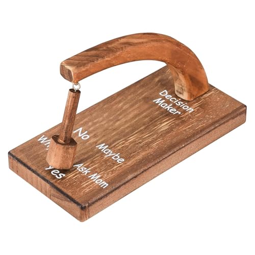 RynoPulse Tragbarer Entscheidungshelfer, Kreativer Magnetischer Entscheidungsfinder aus Holz, Finde die Antwort auf Deine Frage, Für Planung, Schreibtischzubehör, Geschenk für Zuhause oder Büro (B) von RynoPulse