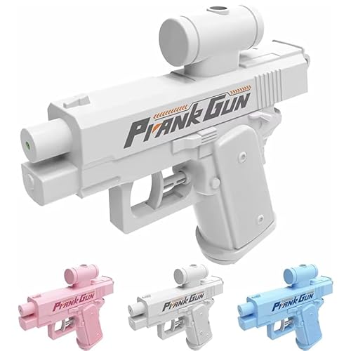 Streich-Wasserpistole, Zwei-Wege-Wasserpistole für Streiche, Doppelseitiger Spritzer, für Freunde, Witziger & Lustiger Spaß im Büro oder in der Schule (White) von RynoPulse