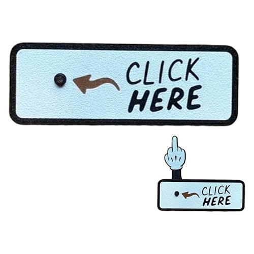 The Click Here Surprise Button, Funny Pop-Up Finger Button, Prank Gifts, Office Joke Gifts for Coworkers, Friends, and Parties (1PCS) von RynoPulse