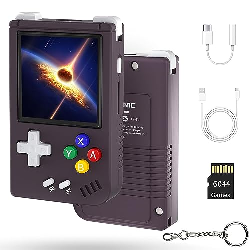 Retro Handheld Spielkonsole,Bildschirm Flip 3.5 Inch IPS Screen Linux System,Support HDMI TV Output 5G WiFi Bluetooth 4.2, Handheld Game Console Built-in 64G TF Card von S_way