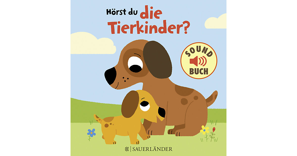 Buch - Hörst du die Tierkinder?, Soundbuch mit Tiergeräuschen von Sauerländer Verlag