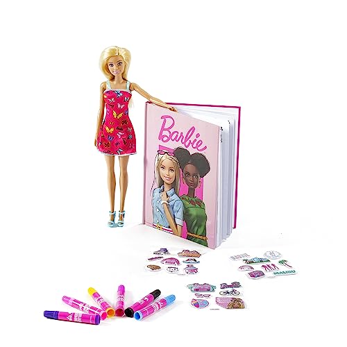 Barbie - Trendy Style 2 in 1 Set mit Tagebuch und Fashion Puppe Barbie - Geschenkidee zum Geburtstag für Mädchen ab 5 Jahren von ODS