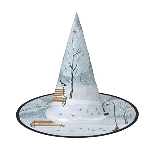 Birds In The Park On A Snowy Day Print Carnival Halloween Hexenhut Foldable Decor Party Accessory Themed Parties Cosplay Birds In The Park On A Snowy Day Print Carnival Halloween Hexenhut Foldable Decor Party Accessory Themed Parties Cosplay von SAAKE