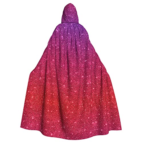 Kapuzenumhang mit Farbverlauf, Pailletten, glitzernd, für Halloween, Karneval, Cosplay, Maskerade-Partys Kapuzenumhang mit Farbverlauf, Pailletten, glitzernd, für Halloween, Karneval, Cosplay, Maskerade-Partys von SAAKE
