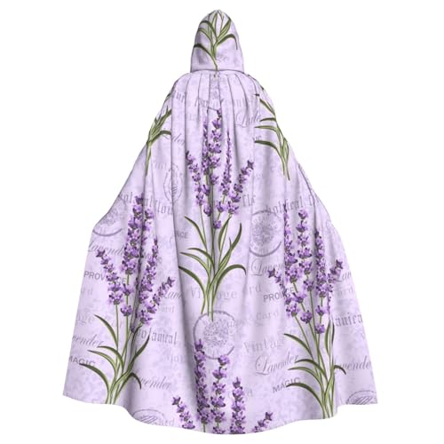 Lavendel-Stempel-Druck, Kapuzenumhang, Kostüm, Umhang für Halloween, Karneval, Cosplay, Maskerade, Partys Lavendel-Stempel-Druck, Kapuzenumhang, Kostüm, Umhang für Halloween, Karneval, Cosplay, Maskerade, Partys von SAAKE