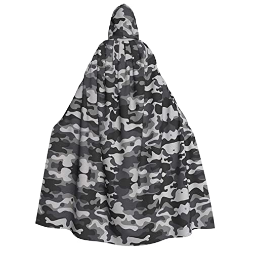SAAKE Abstrakter Camouflage-Aufdruck, Kapuzenumhang für Erwachsene, Zauberer-Kostüm, Halloween, Cosplay, Karneval, Maskerade, Partys SAAKE Abstrakter Camouflage-Aufdruck, Kapuzenumhang für Erwachsene, Zauberer-Kostüm, Halloween, Cosplay, Karneval, Maskerade, Partys von SAAKE