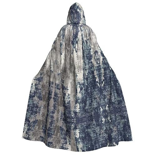 SAAKE Abstrakter blauer Aufdruck, Kapuzenumhang für Erwachsene, Zauberer-Kostüm, Halloween, Cosplay, Karneval, Maskerade, Partys SAAKE Abstrakter blauer Aufdruck, Kapuzenumhang für Erwachsene, Zauberer-Kostüm, Halloween, Cosplay, Karneval, Maskerade, Partys von SAAKE