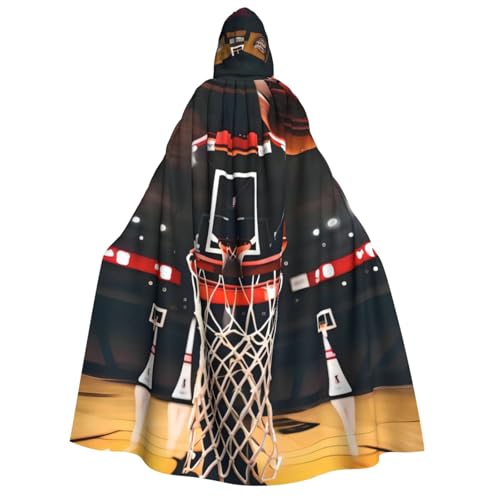 SAAKE Kapuzenumhang für Erwachsene, Basketball-Druck, Zauberer-Kostüm, Halloween, Cosplay, Karneval, Maskerade, Partys SAAKE Kapuzenumhang für Erwachsene, Basketball-Druck, Zauberer-Kostüm, Halloween, Cosplay, Karneval, Maskerade, Partys von SAAKE