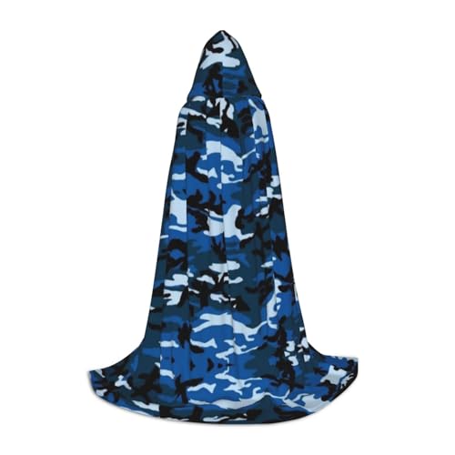 SAAKE Umhang mit Kapuze, für Cosplay, Halloween, Karneval, Party, Dekoration, 130/150/170 cm, Blau von SAAKE
