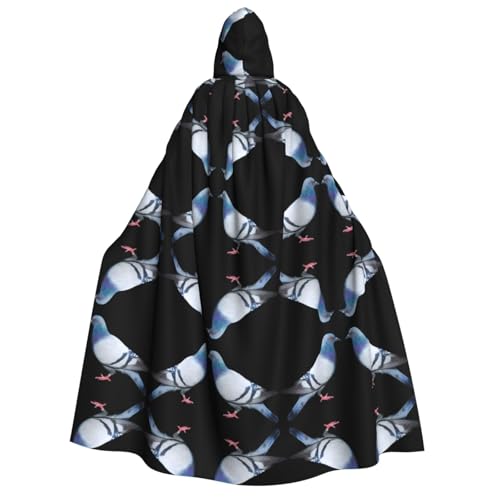 SAAKE Umhang mit Kapuze und Taubenmotiv, für Erwachsene, Zauberer-Kostüm, Halloween, Cosplay, Karneval, Maskerade, Partys SAAKE Umhang mit Kapuze und Taubenmotiv, für Erwachsene, Zauberer-Kostüm, Halloween, Cosplay, Karneval, Maskerade, Partys von SAAKE