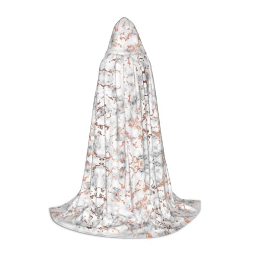 SAAKE Umhang mit Marmor-Textur, Kupferspritzer-Druck, Cosplay, Halloween, Kapuzenumhang, Karneval, Party-Dekoration, 130/150/170 cm, Hexenkostüm von SAAKE