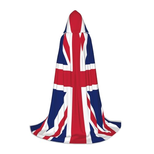 SAAKE Umhang mit britischer Flagge, Cosplay, Halloween, Kapuzenumhang, Karneval, Party-Dekoration, 130/150/170 cm, Hexenkostüm SAAKE Umhang mit britischer Flagge, Cosplay, Halloween, Kapuzenumhang, Karneval, Party-Dekoration, 130/150/170 cm, Hexenkostüm von SAAKE