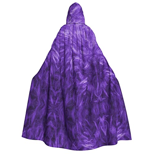SAAKE Violetter Kapuzenumhang für Erwachsene, Zauberer-Kostüm, Halloween, Cosplay, Karneval, Maskerade, Partys von SAAKE