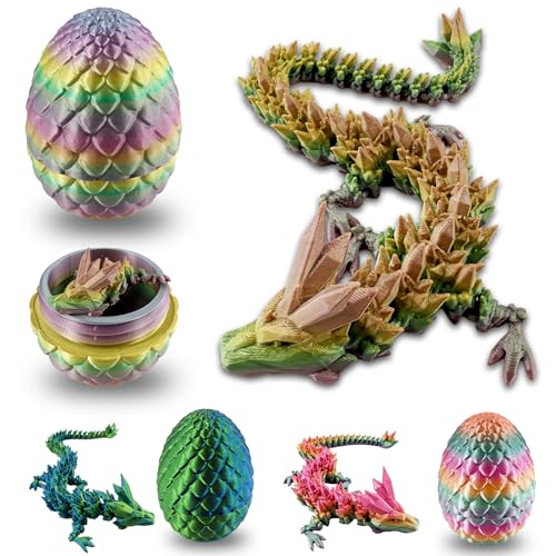 SABAN 3D Gedrucktes Dracheneier – Großes Drachenei mit Drache, Bewegliche Drachenfigur mit Flexiblen Gelenken – Schreibtisch Spielzeug, Geschenk für Kinder und Sammler – Ideal für Ostern SABAN 3D Gedrucktes Dracheneier – Großes Drachenei mit Drache, Bewegliche Drachenfigur mit Flexiblen Gelenken – Schreibtisch Spielzeug, Geschenk für Kinder und Sammler – Ideal für Ostern von SABAN
