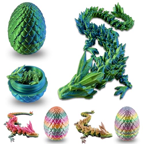 SABAN 3D Gedrucktes Drachenei – XXL Dracheneier mit Drache, Bewegliche Drachenfigur mit Flexiblen Gelenken – Schreibtisch Spielzeug, Geschenk für Kinder und Sammler – Ideal für Ostern SABAN 3D Gedrucktes Drachenei – XXL Dracheneier mit Drache, Bewegliche Drachenfigur mit Flexiblen Gelenken – Schreibtisch Spielzeug, Geschenk für Kinder und Sammler – Ideal für Ostern von SABAN