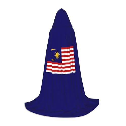 SABFWF Kapuzenumhang mit Malaysia-Flagge, für Herren, Zauberer-Umhang mit Kapuze, perfekt für Halloween und Cosplay SABFWF Kapuzenumhang mit Malaysia-Flagge, für Herren, Zauberer-Umhang mit Kapuze, perfekt für Halloween und Cosplay von SABFWF