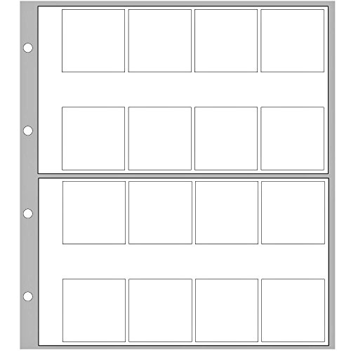 SAFE 10er Pack Ergänzungsblatt 8563 für Münzalbum Designo | 16 Fächer bis 32 mm von SAFE