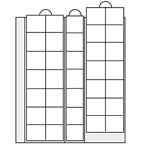 5 x SAFE 7393 Premium Münzhüllen | Ergänzungsblätter | Ideal für Münzen bis 28 mm von SAFE