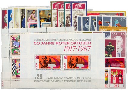 SAFE DDR kompletter Jahrgang 1967 postfrisch in Premium-Qualität. SAFE DDR kompletter Jahrgang 1967 postfrisch in Premium-Qualität. von SAFE