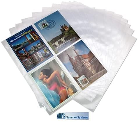 SAFE 100 Stück 5471C Fotohüllen DIN A4120 µm | Format 10 x 15 cm | Ideal für Fotos, Bilder, Postkarten, Autogrammkarten - Weichmacherfrei von SAFE